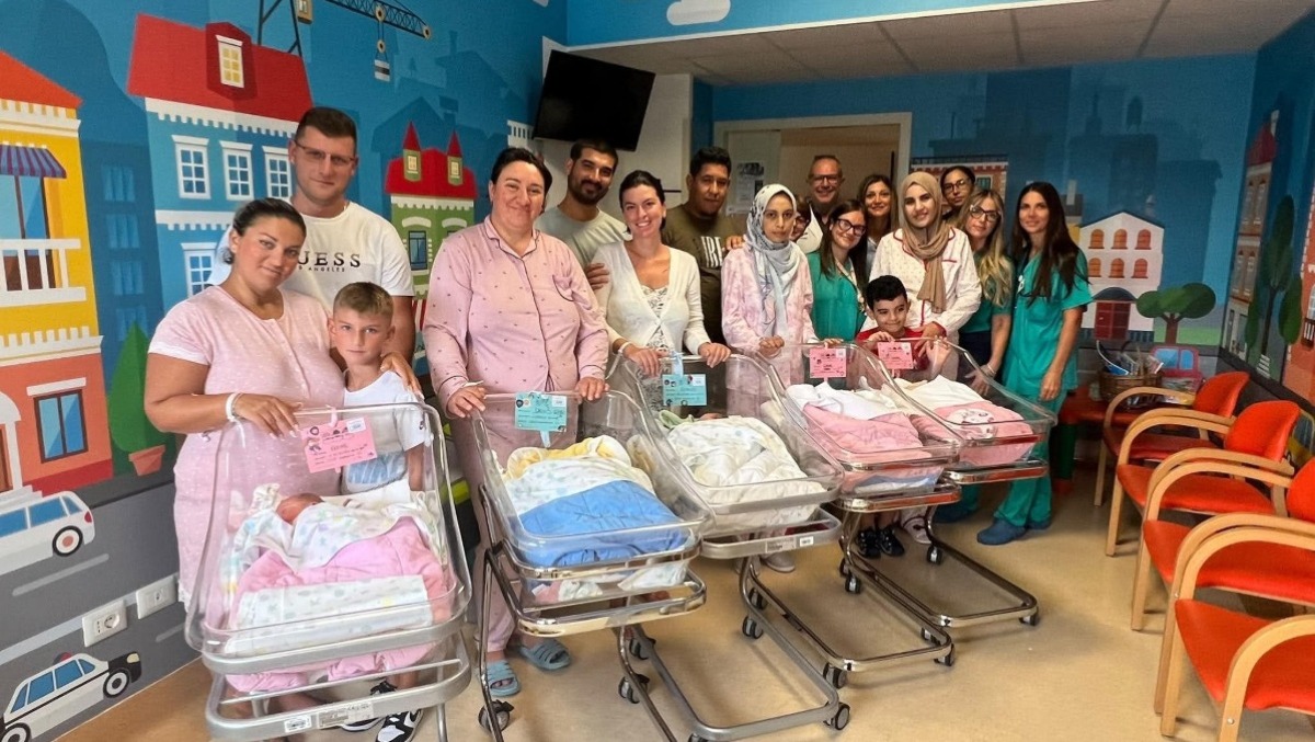 Cinque bambini in una notte: nascite da record all’ospedale di Chioggia - 