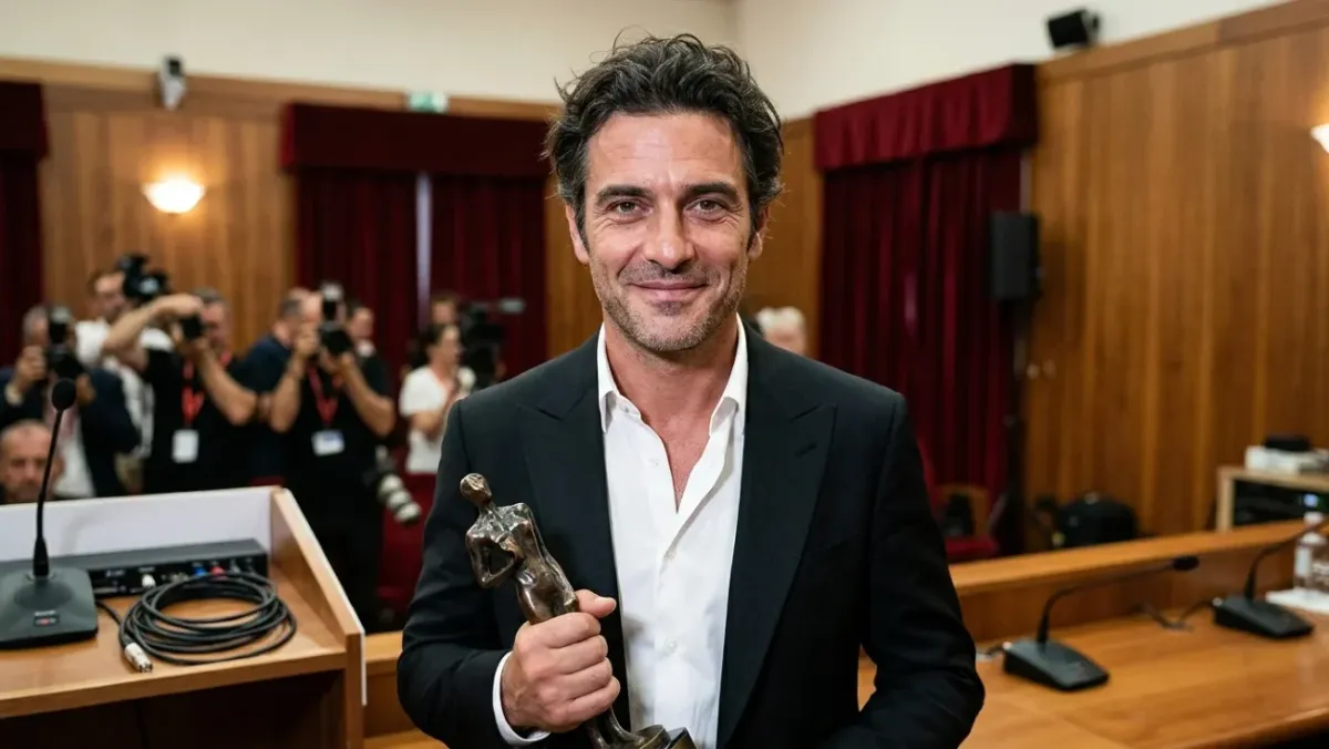 Venezia 83, Scamarcio miglior attore in Orizzonti: quando esce il film - Immagine illustrativa generata con intelligenza artificiale
