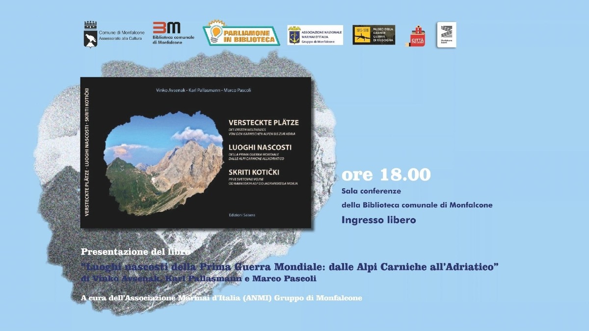 Monfalcone, in biblioteca il libro che mappa i luoghi nascosti della Grande Guerra - 