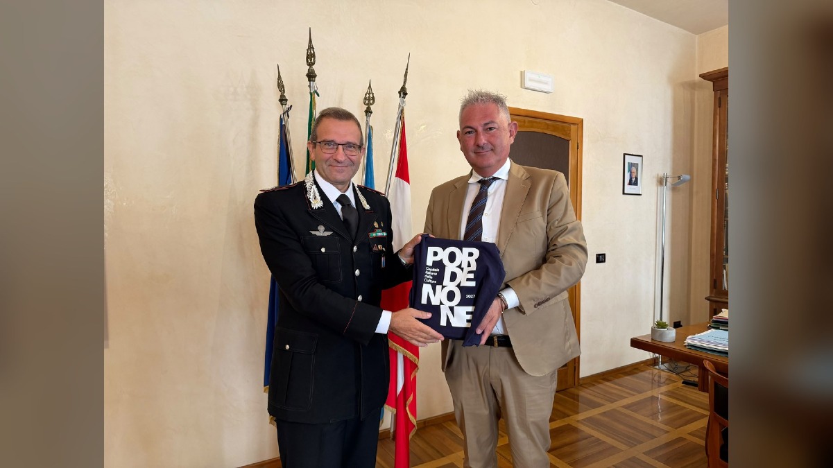 Pordenone, il sindaco Basso incontra il generale Petitto: focus su sicurezza e Cultura 2027 - 