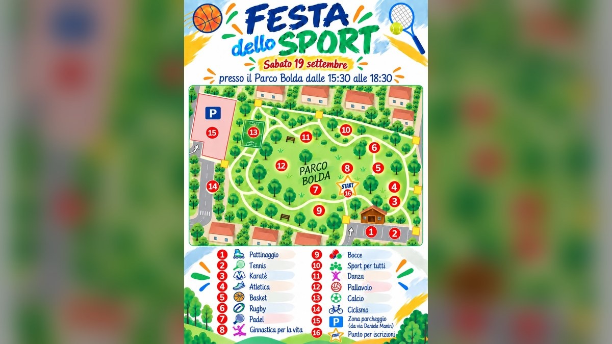 Santa Lucia di Piave, al Parco Bolda torna la Festa dello Sport con 14 discipline - 