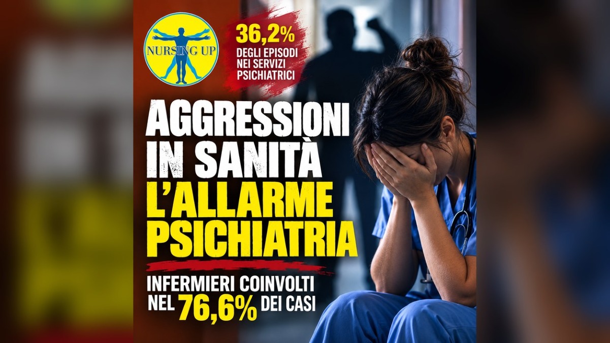 Aggressioni agli infermieri, la psichiatria supera i pronto soccorso: 36,2% dei casi - 