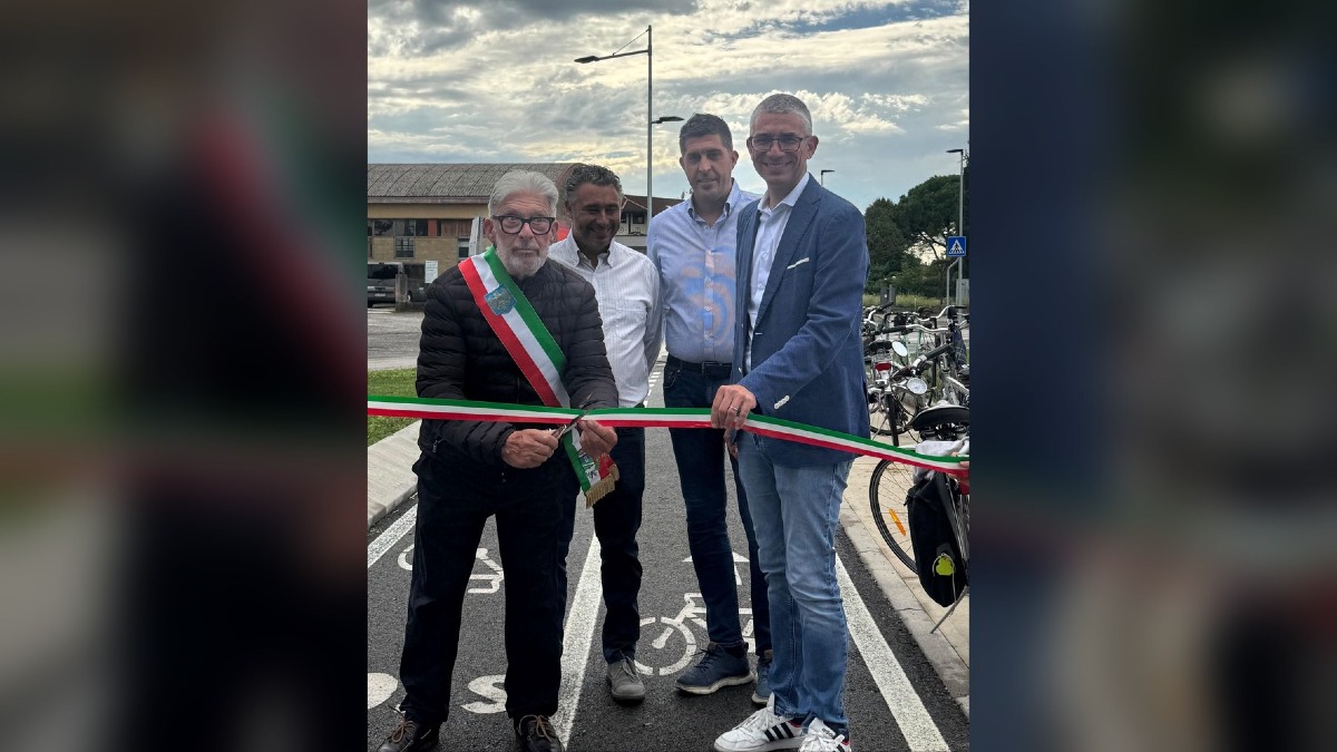 Terzo d'Aquileia, aperta la nuova pista ciclabile illuminata da 500mila euro - 