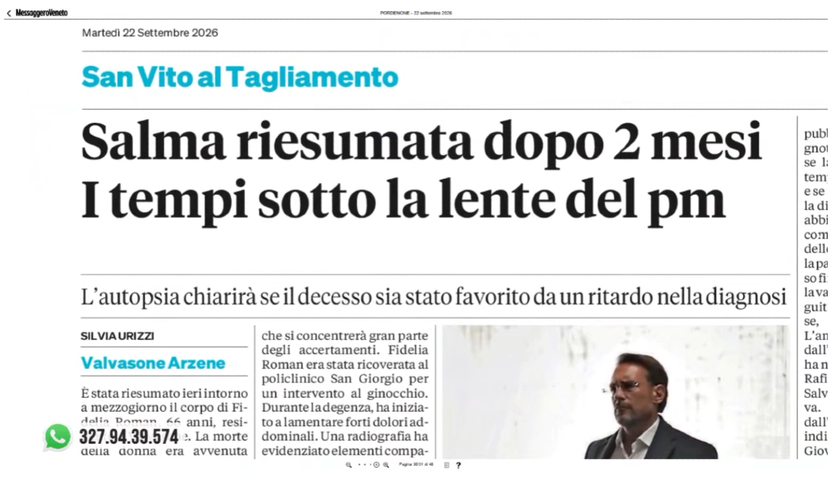 La Rassegna stampa di Nordest24, puntata di martedì 22 settembre 2026 | VIDEO - 