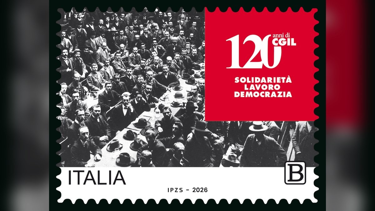 Poste Italiane, emessi i francobolli 2026 dedicati a Claudia Cardinale e ai 120 anni della CGIL - 