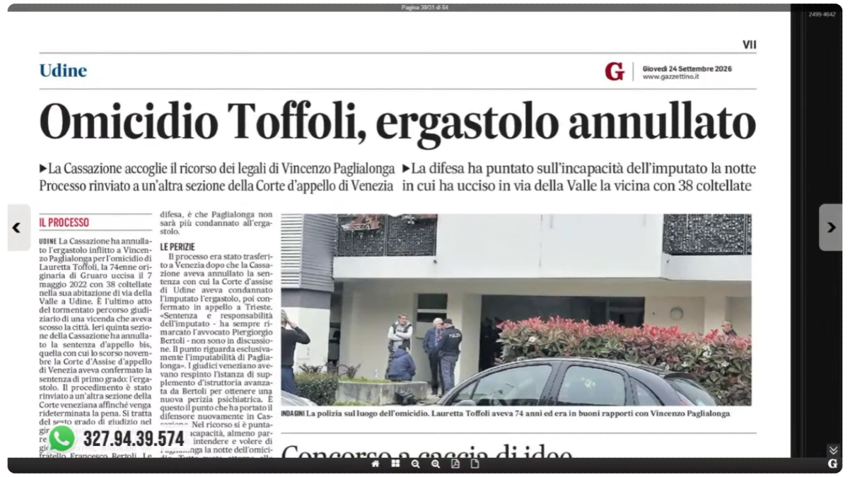 La Rassegna stampa di Nordest24, puntata di giovedì 24 settembre 2026 | VIDEO - 