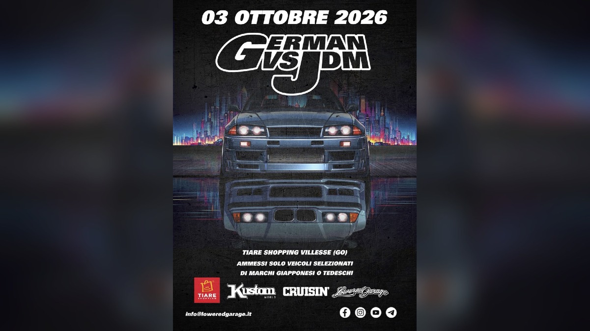 Villesse, torna German vs JDM: al Tiare il raduno tra auto tedesche e giapponesi - 