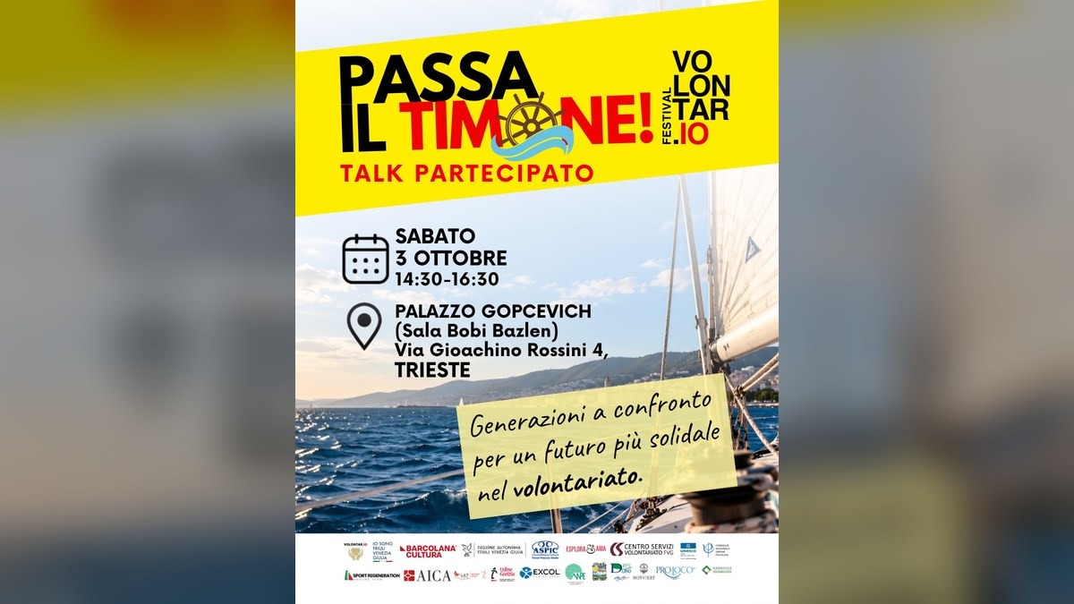 Giovani e associazioni, in Friuli Venezia Giulia si apre il percorso 2026 di Volontar.IO - 