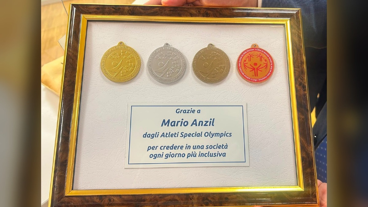 Udine, riconoscimento a Mario Anzil dopo i Giochi Special Olympics ospitati anche in Friuli - 
