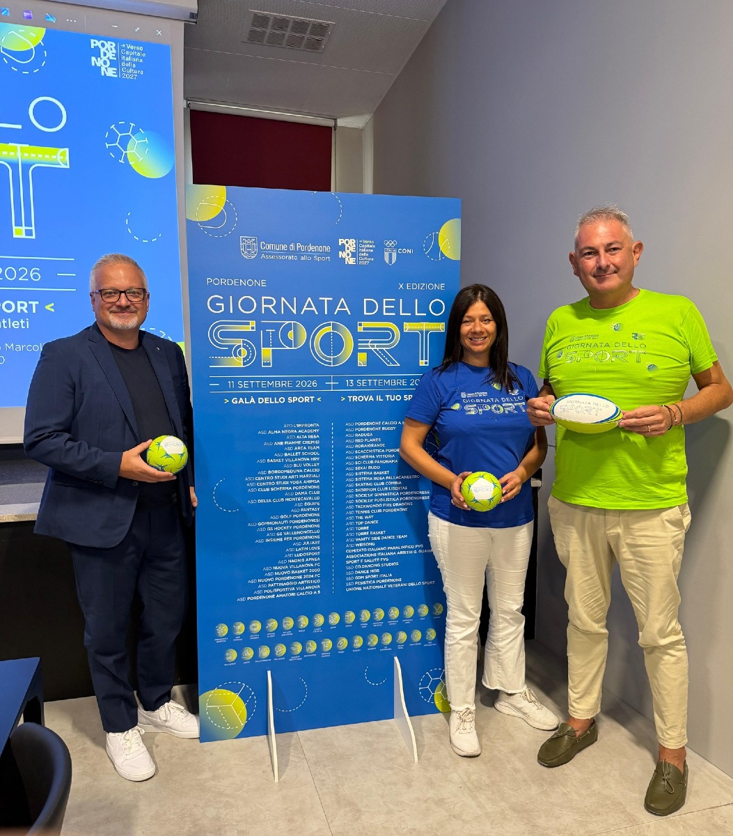 Pordenone, Giornata dello Sport 2026: tre giorni con 63 associazioni e 360 premiati