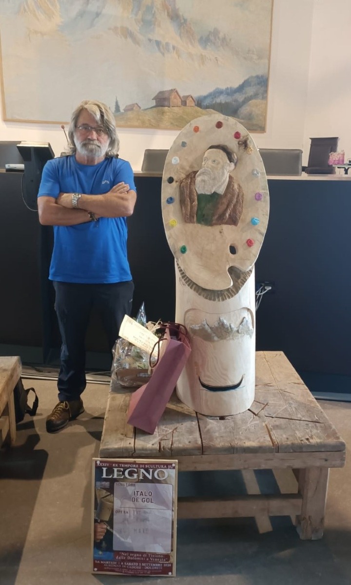 Auronzo, Ex tempore di scultura su legno 2026: vince Marcello Magoni