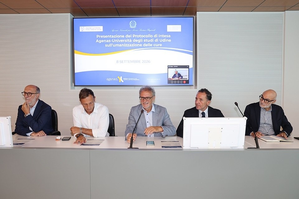 Sanità, accordo triennale tra Agenas e Università di Udine sulle cure più umane