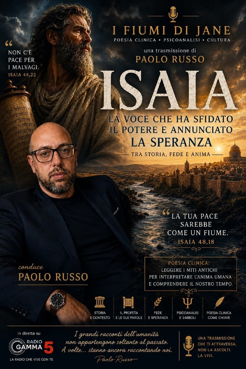 Paolo Russo porta in Veneto il progetto I Fiumi di Jane tra poesia e psicoterapia
