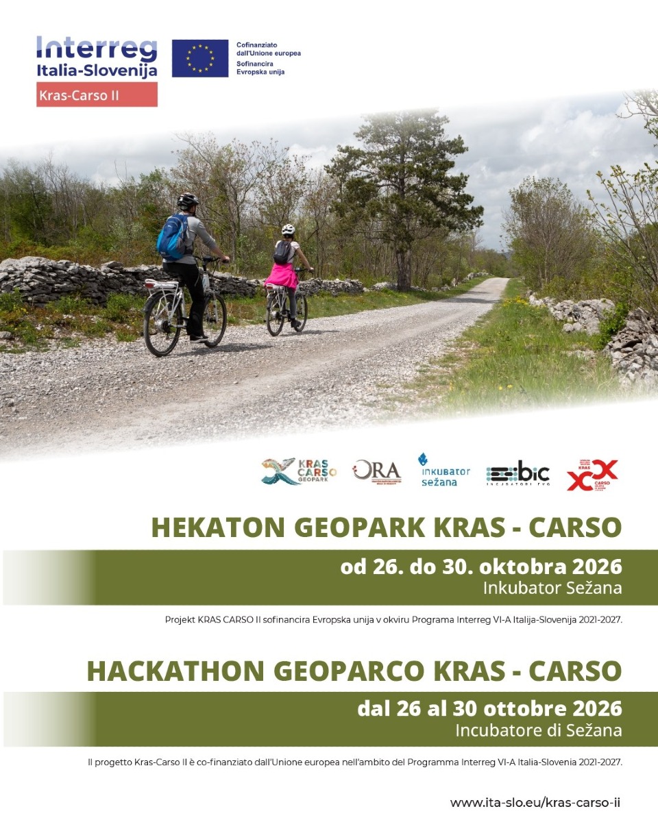 Hackathon transfrontaliero Geopark KRAS–CARSO, candidature aperte fino al 12 ottobre