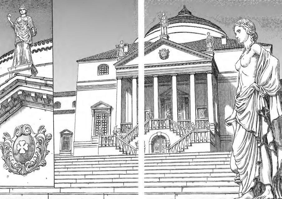 La Rotonda di Vicenza nel manga Berserk: è il modello della villa dei Vandimion