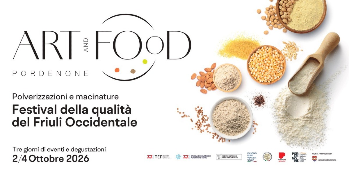 Pordenone Art and Food 2026 torna dal 2 al 4 ottobre tra degustazioni e arti della tavola