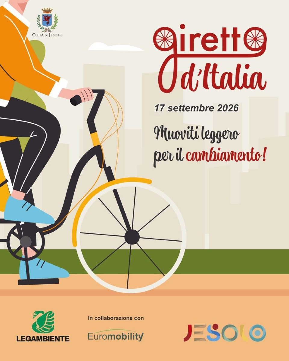 Jesolo aderisce al Giretto d’Italia 2026: controlli nelle scuole il 17 settembre