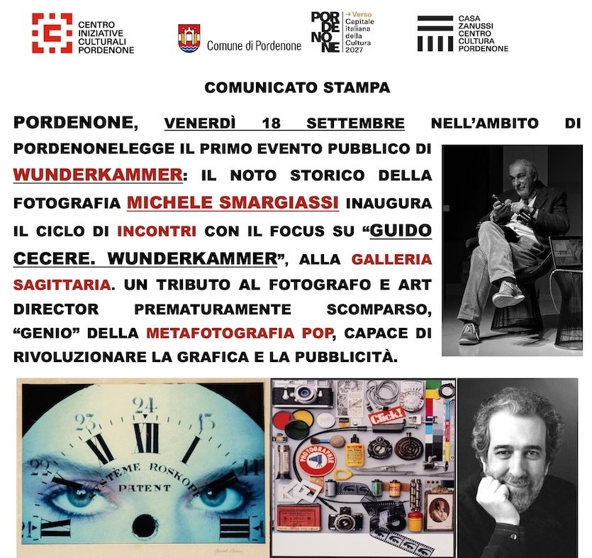 Pordenone, Michele Smargiassi apre il ciclo su Guido Cecere alla Galleria Sagittaria