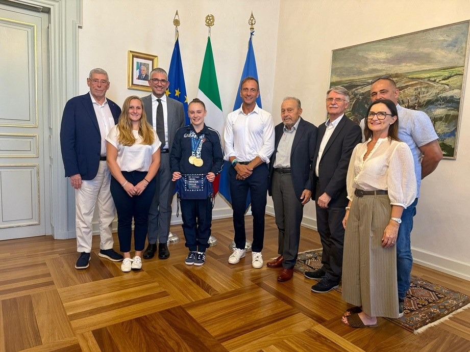 Fedriga incontra a Trieste Benedetta Gava, tre ori ai Giochi del Mediterraneo