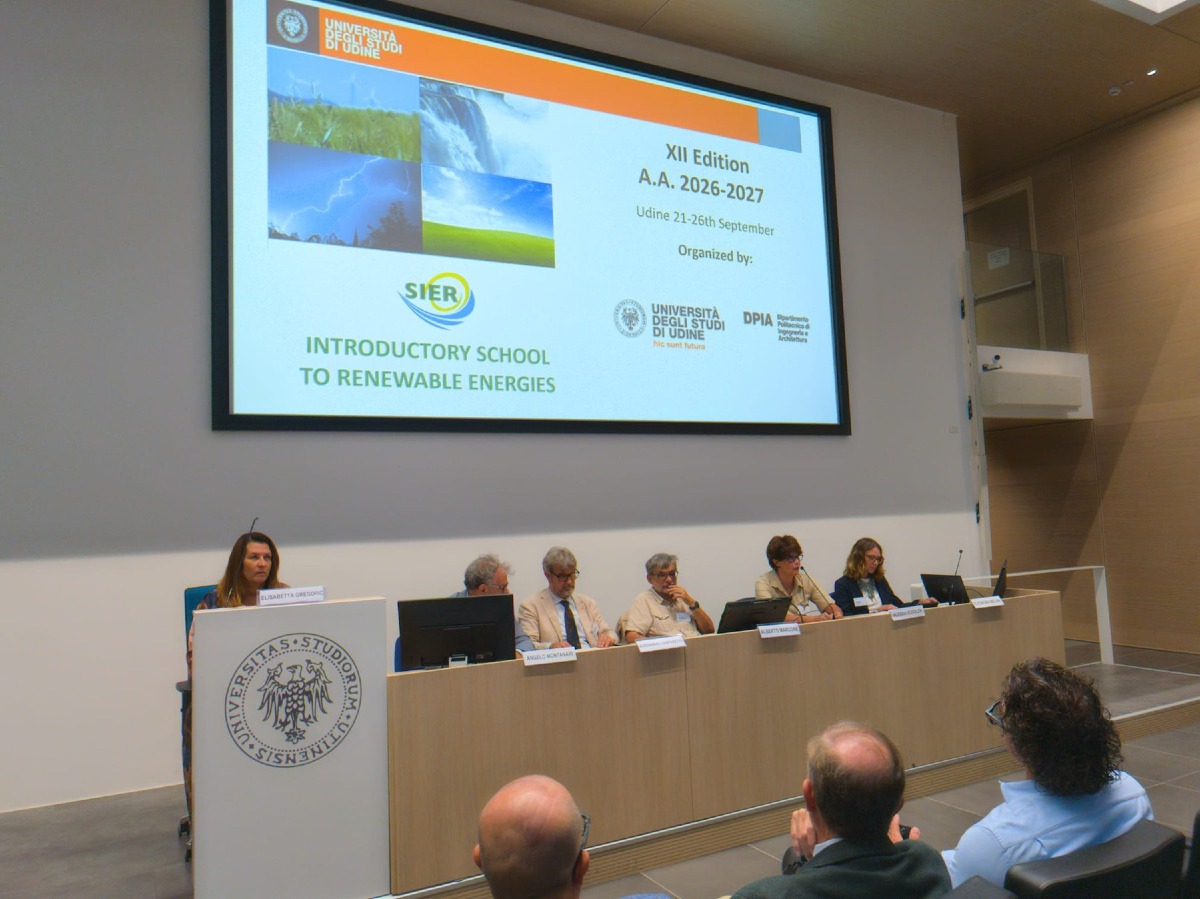 Udine, scuola sulle energie rinnovabili fino al 26 settembre con 30 partecipanti