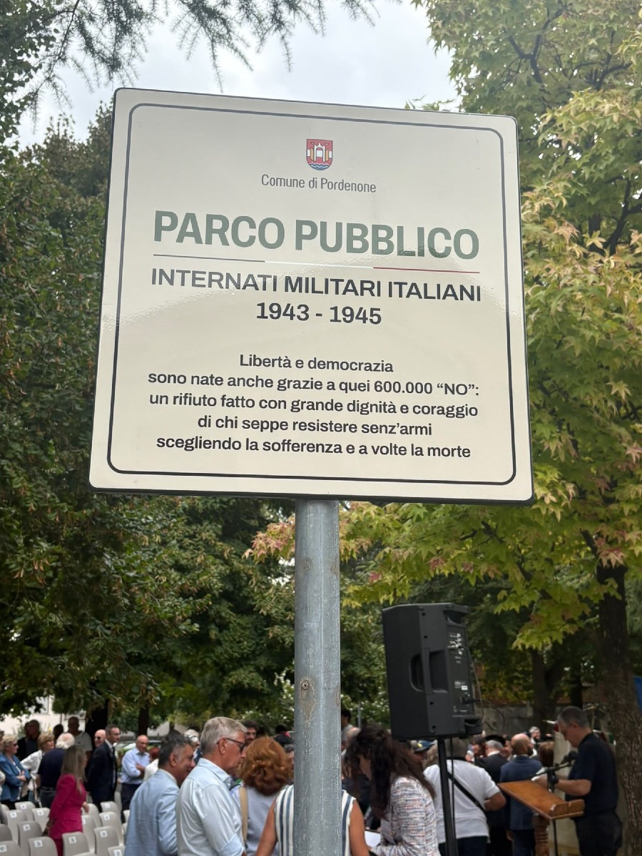 Pordenone intitola un parco agli Internati Militari Italiani e consegna le Medaglie