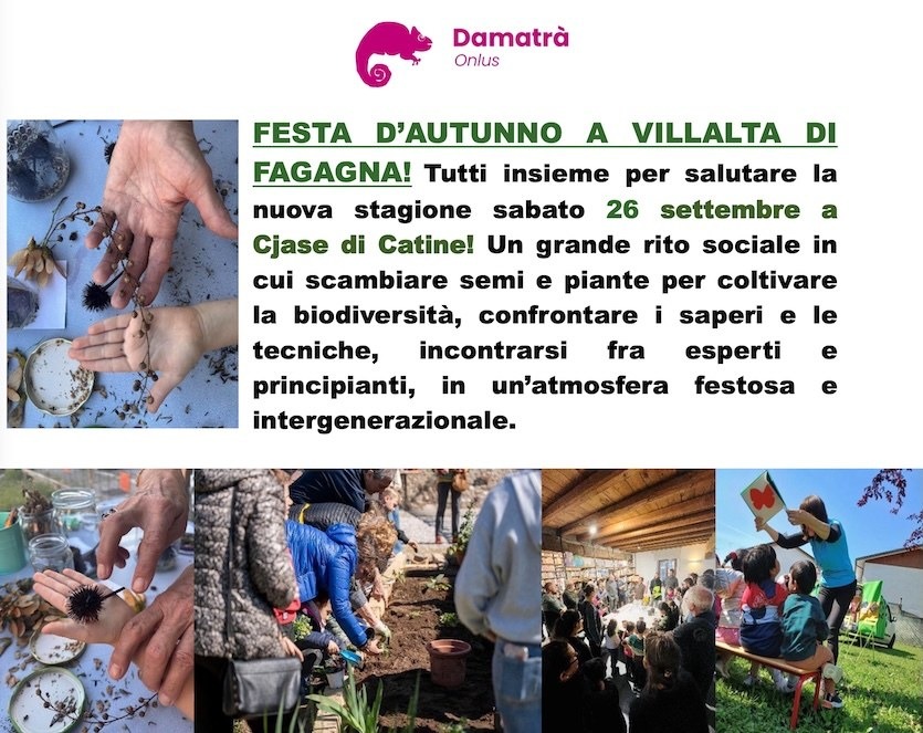 Villalta di Fagagna, festa d’autunno con scambio di semi e piante il 26 settembre