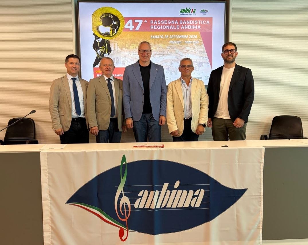 Maniago, il 26 settembre 2026 in piazza oltre 1.000 musicisti per 37 bande del Fvg