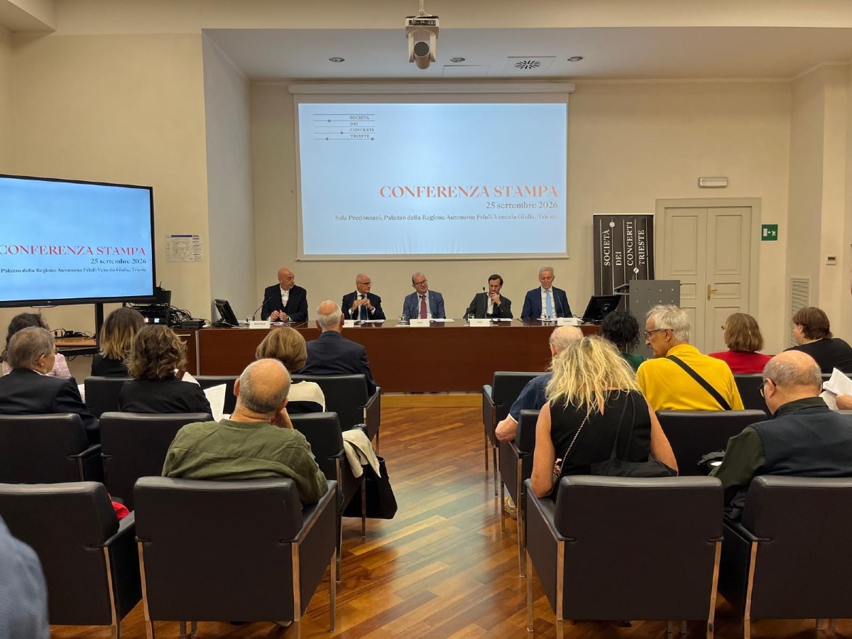 Trieste, la Società dei Concerti apre la stagione 2026/2027 con 23 appuntamenti