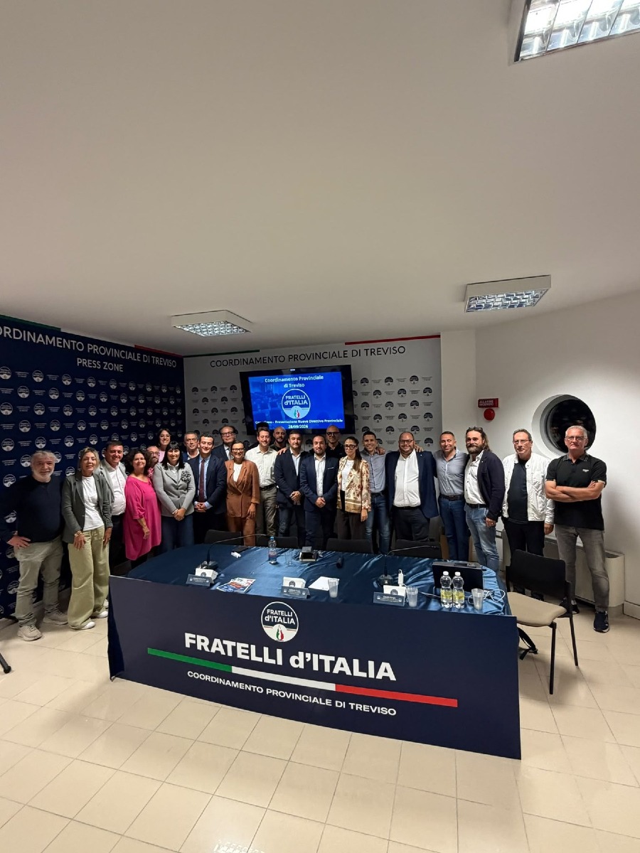 Fratelli d’Italia Treviso nomina il nuovo direttivo provinciale con 7 incarichi