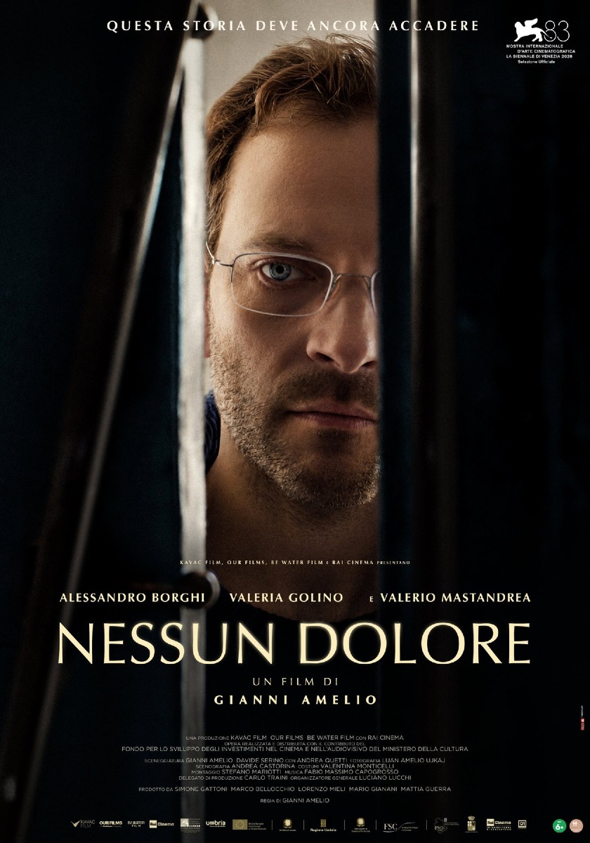 Locandina: Gianni Amelio a Udine e Pordenone il 6 ottobre con il nuovo film Nessun dolore