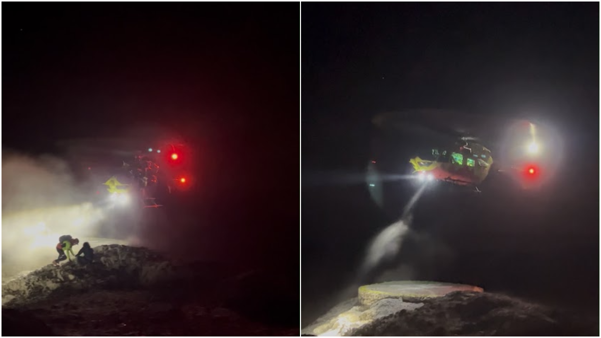 Bloccato in parete nella nebbia: sette ore di intervento e un soccorritore ferito - 