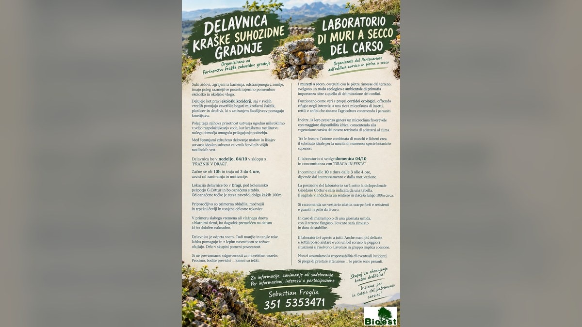 Draga in festa 2026, domenica 4 ottobre cortili aperti e attività gratuite a Draga Sant’Elia - 