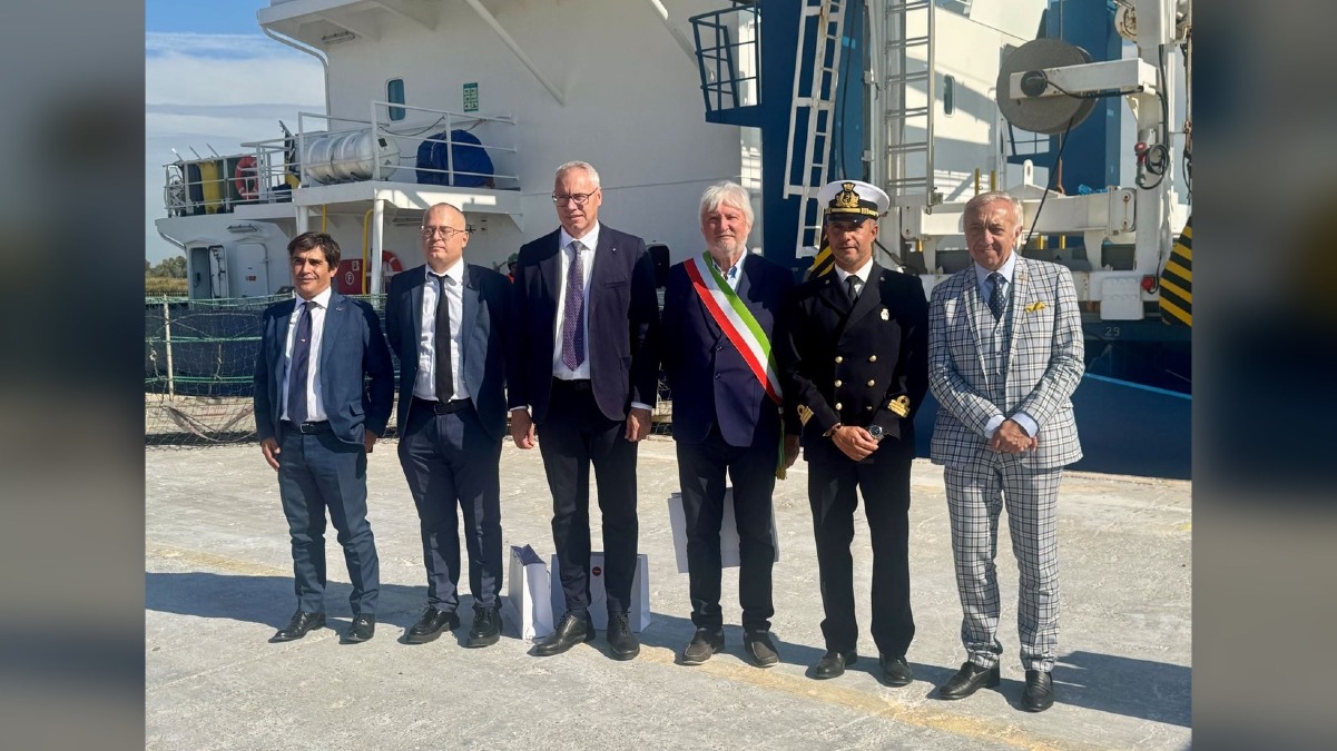 Porto Nogaro dà il nome a una nave mercantile: primo approdo della CL Nogaro a San Giorgio - 