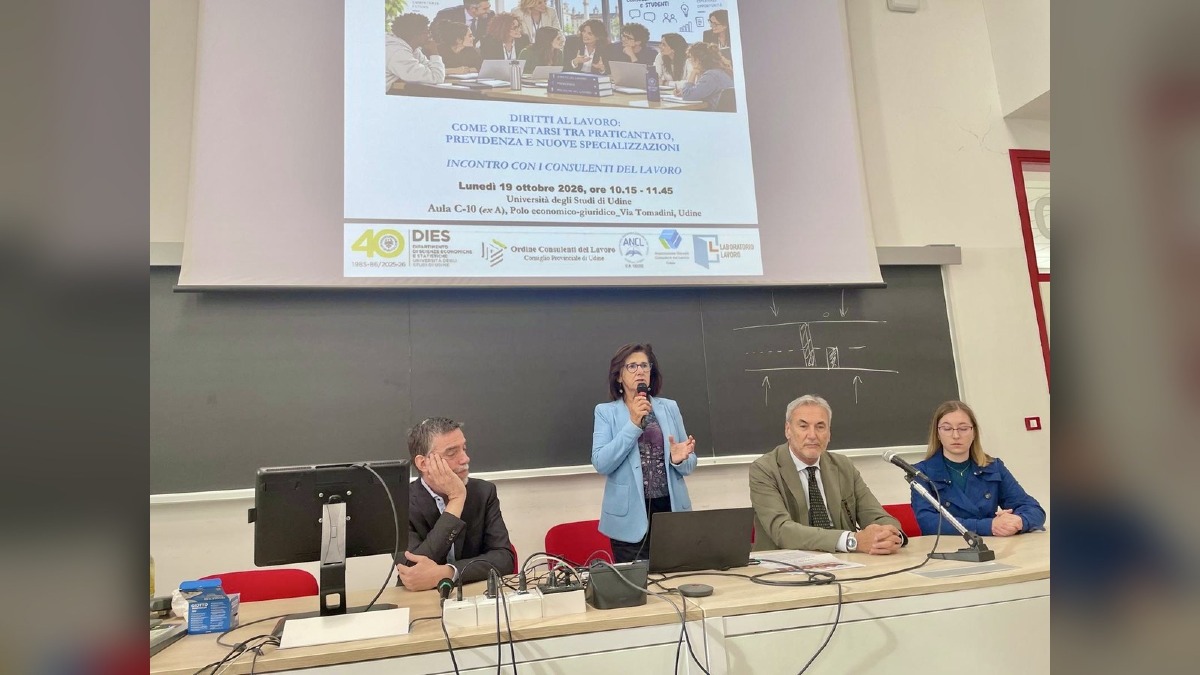 Università di Udine e Consulenti del lavoro, incontro su competenze e professioni - 
