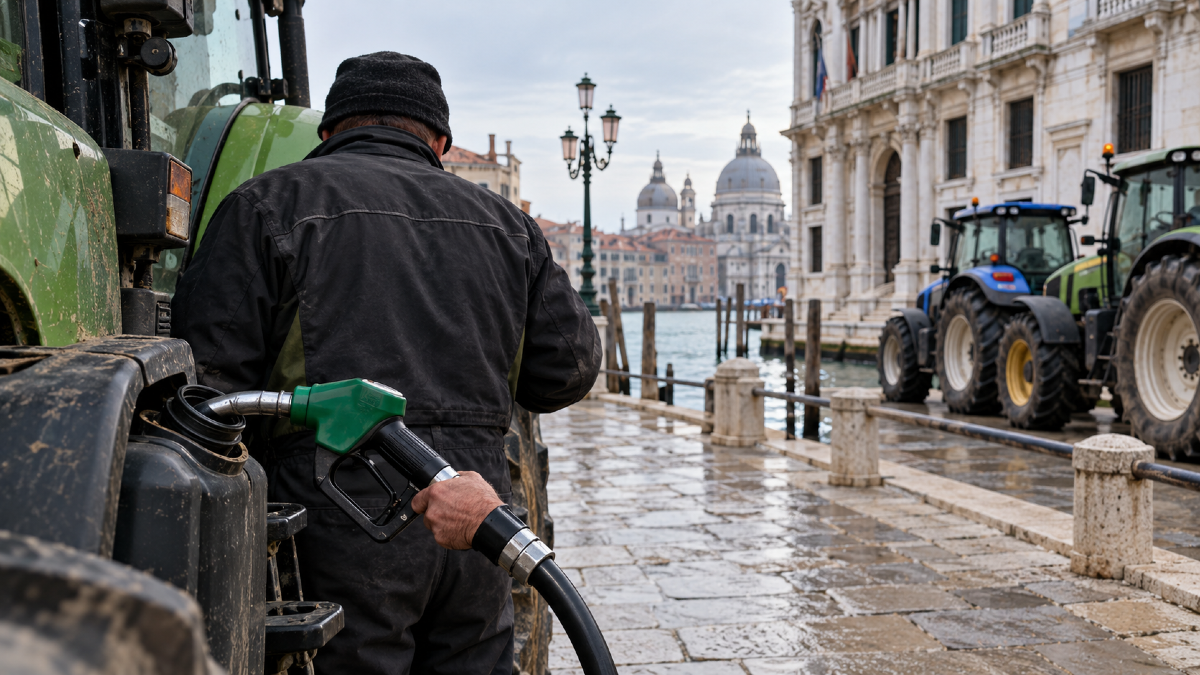 Caro gasolio, Coldiretti in piazza a Venezia: cosa chiede alla Regione - 