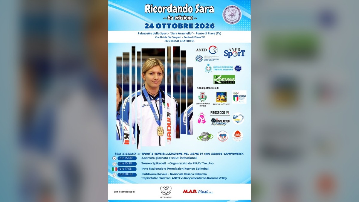 Ricordando Sara, il 24 ottobre a Ponte di Piave sport e memoria per Sara Anzanello - 