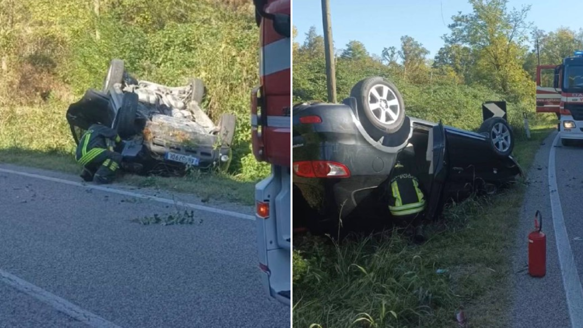 Finisce fuori strada e si ribalta: soccorsa una persona - 