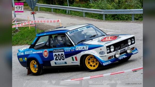 Piancavallo, tra neve e asfalto viscido spicca la prova di Iessi: top ten nel rally storico