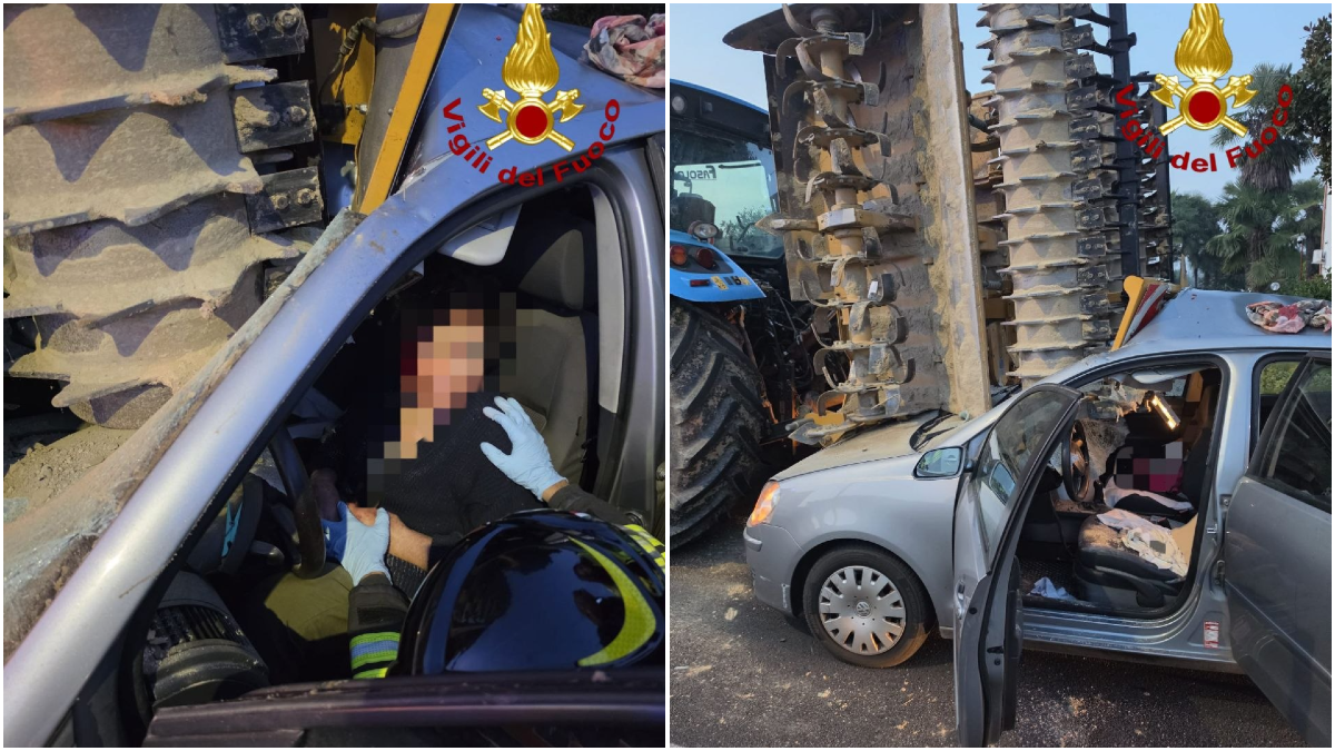 Borgoricco, schianto all’incrocio tra auto e trattore: conducente soccorsa anche con l’elicottero - 