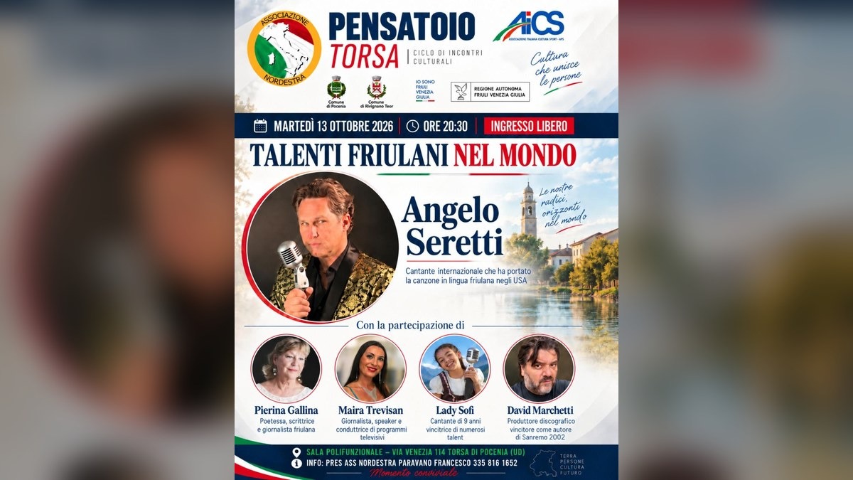 A Torsa una serata dedicata al Friuli che si fa ascoltare lontano: musica, parole e marilenghe - 