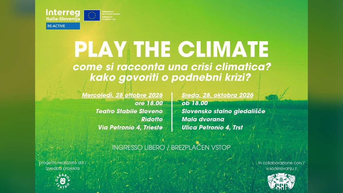 A Trieste una serata pubblica su teatro e clima: Caraboa porta in scena il progetto “Play the Climate” - 