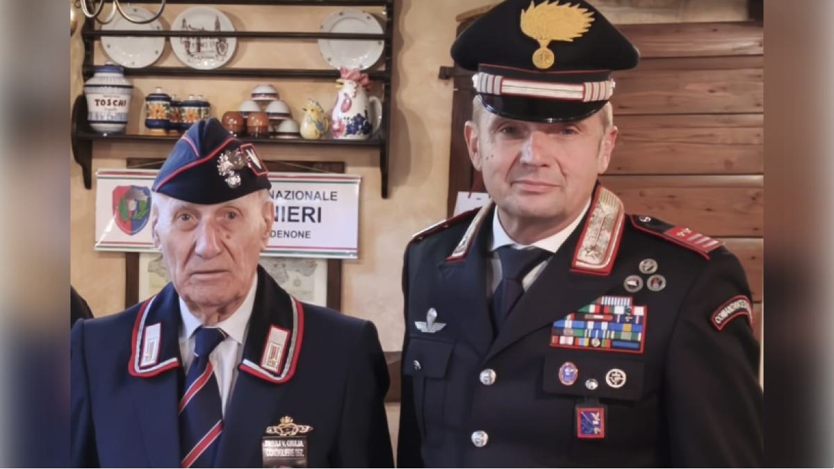 Pordenone, i 90 anni di Gino Niero: il saluto dell’Arma a un volto storico della Stazione - 