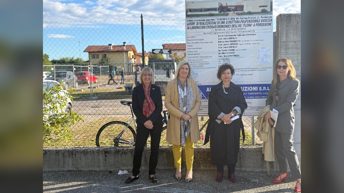 Pordenone, al Flora prende forma il nuovo padiglione per la didattica: investimento da 1,78 milioni - 