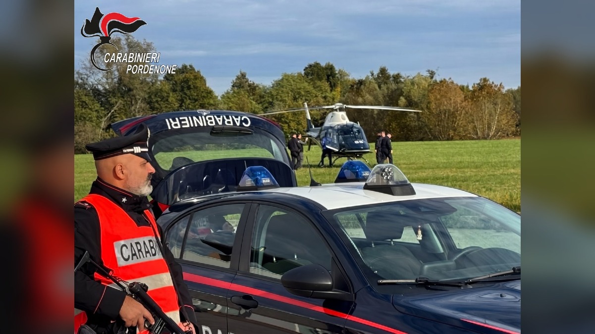 Controlli rafforzati nel Pordenonese: carabinieri in campo anche dall’alto contro i furti nelle case - 