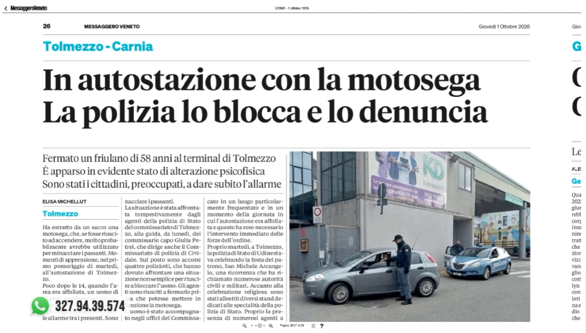Rassegna del mattino del 1° ottobre: online la puntata video con i fatti da seguire anche in Veneto - 