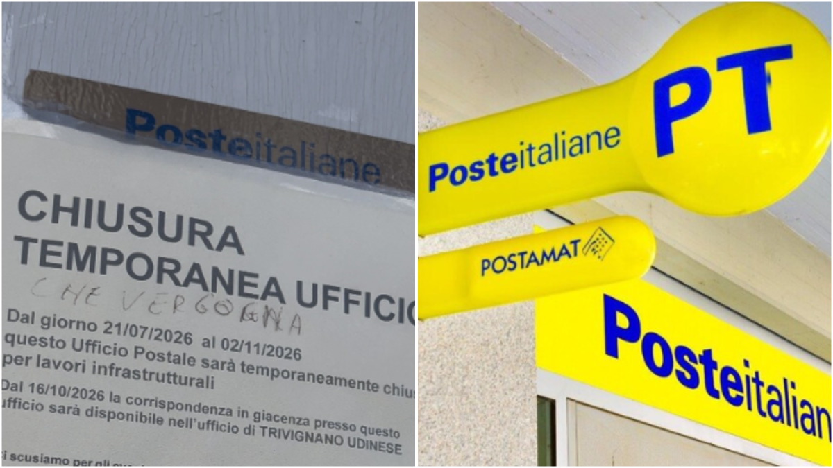 Poste chiuse in tre centri della Bassa, monta la protesta: disagi tra Palmanova, Santa Maria la Longa e Sevegliano - 