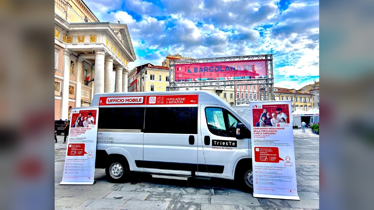 Trieste, nuove tappe in centro per il punto itinerante del censimento - 