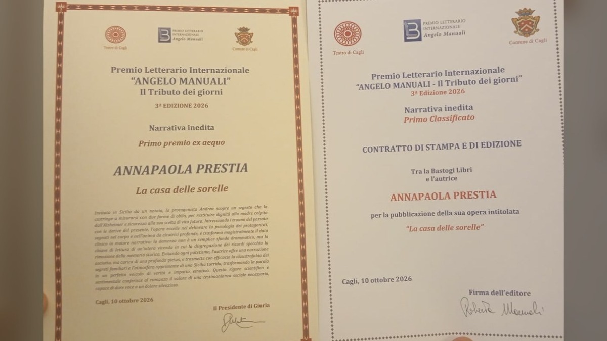 Da Gorizia a Cagli, premio e prospettiva editoriale per Annapaola Prestia - 