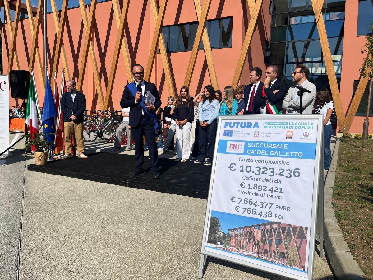 Treviso, inaugurata la nuova succursale del Liceo Canova: investimento da 10,3 milioni
