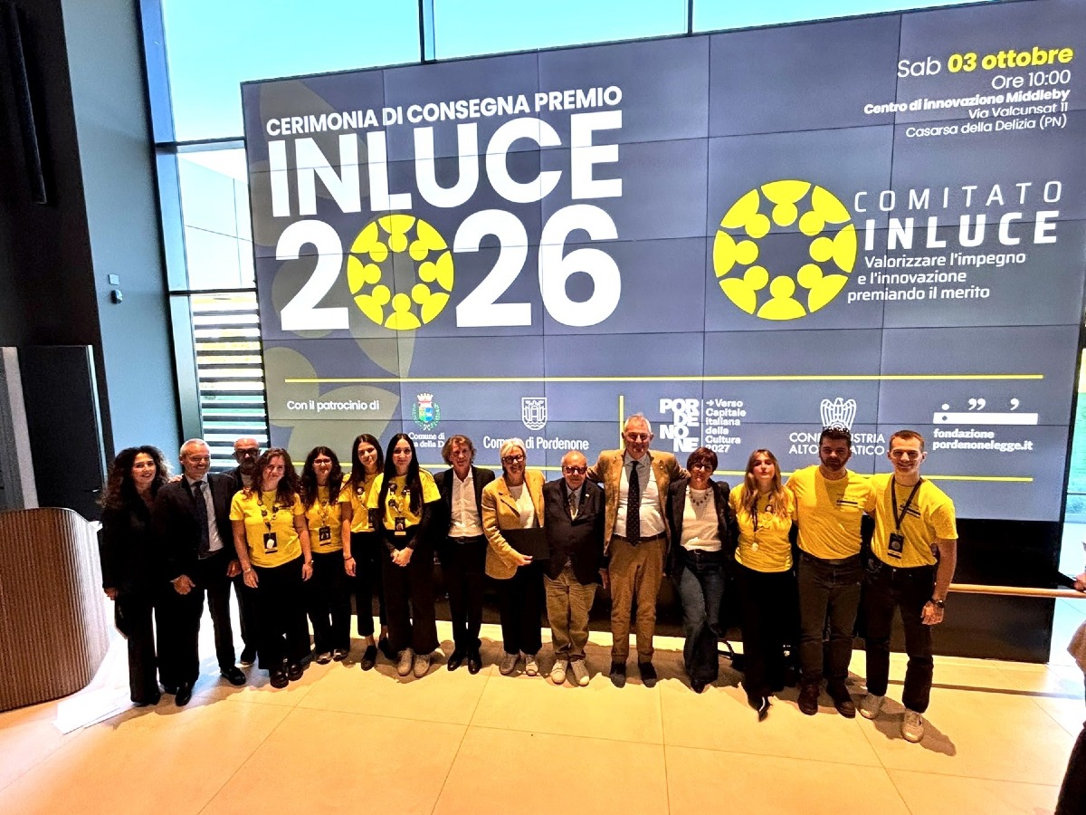Premio InLuce 2026, a Casarsa riconoscimento agli Angeli di pordenonelegge